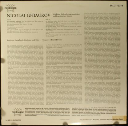 DECCA SXL 21103-B - Nicolai Ghiaurov, London Symphony Orchestra, - Image 2