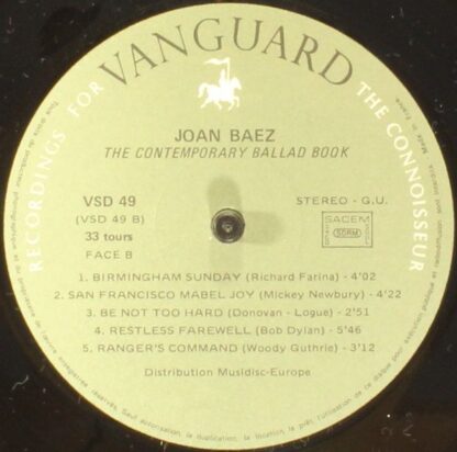 Vanguard VSD 49/50 - Joan Baez - The Contemporary Ballad Book - Image 5