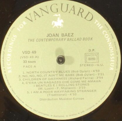 Vanguard VSD 49/50 - Joan Baez - The Contemporary Ballad Book - Image 6