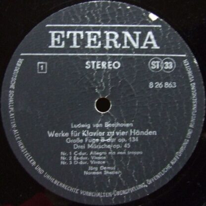 Eterna 8 26 863 - Ludwig van Beethoven, Jörg Demus, Norman Shetl - Image 3