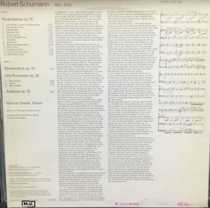 Eterna 8 26 868 - Robert Schumann, Norman Shetler - Kinderszenen - Image 2