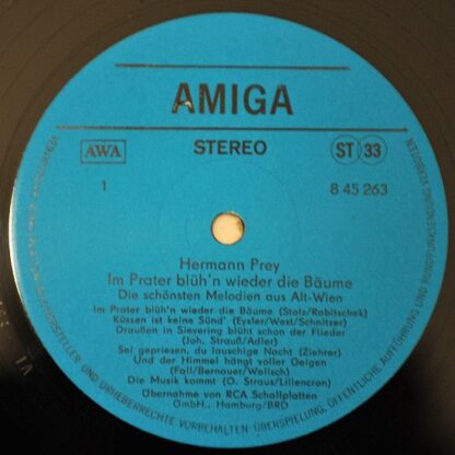 Amiga 8 45 263 - Hermann Prey - Im Prater Blüh'n Wieder Die Bäum - Image 2