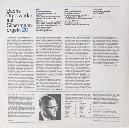 Eterna 8 26 353 - Johann Sebastian Bach, Günter Metz - Bachs Org - Image 2