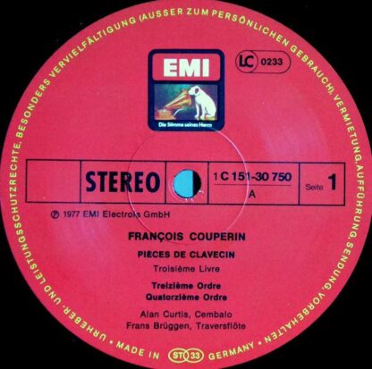 His Master's Voice 1C 151-30 750/51 - François Couperin, Alan Cu - Image 5