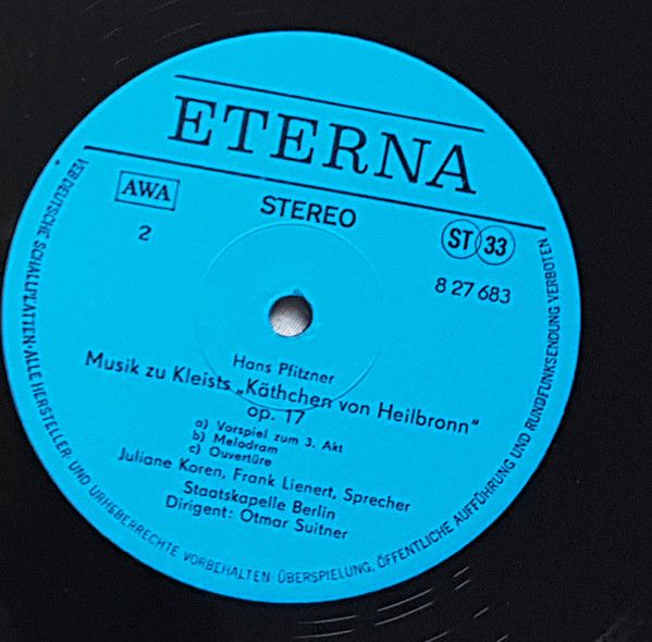 Eterna 8 27 683 - Otmar Suitner, Staatskapelle Berlin, Hugo Wolf - Image 2