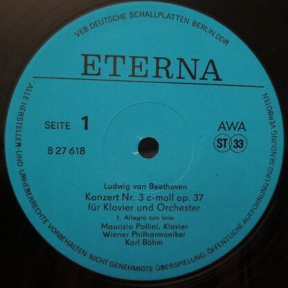 Eterna 8 27 618 - Ludwig van Beethoven, Maurizio Pollini, Wiener - Image 3