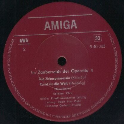 Amiga 8 40 023 - Various - Im Zauberreich Der Operette 4 - Image 3