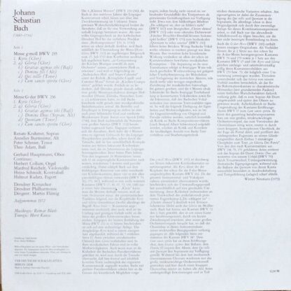 Eterna 8 26 336 - Johann Sebastian Bach, Renate Krahmer, Annelie - Image 2