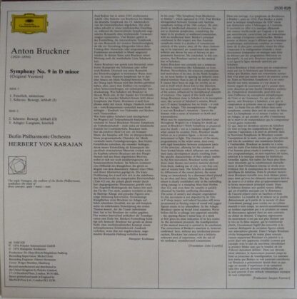 Deutsche Grammophon 2530 828 - Anton Bruckner, Berliner Philharm - Image 2