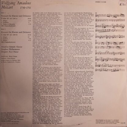 Eterna 8 26 556 - Wolfgang Amadeus Mozart, Annerose Schmidt, Dre - Image 2