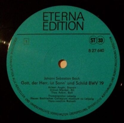Eterna 8 27 640 - Johann Sebastian Bach - Gott Der Herr Ist Sonn - Image 3