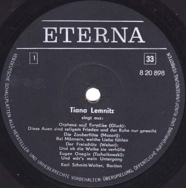 Eterna 8 20 898 - Tiana Lemnitz - Tiana Lemnitz Sopran - Image 3