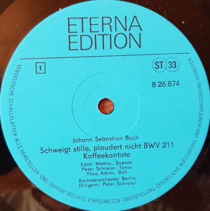 Eterna 8 26 874 - Johann Sebastian Bach, Edith Mathis, Peter Sch - Image 5