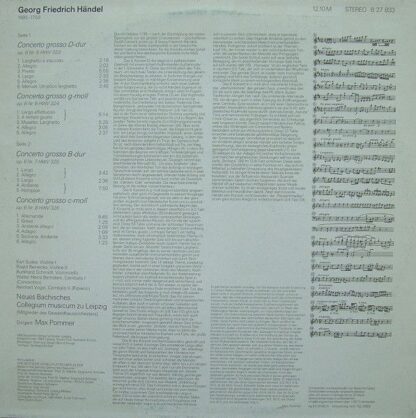 Eterna 8 27 833 - Georg Friedrich Händel, Neues Bachisches Colle - Image 2