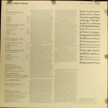 Eterna 8 27 834 - Georg Friedrich Händel, Neues Bachisches Colle - Image 2