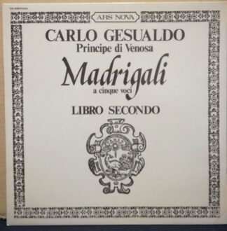Ars Nova VST 6196 - Carlo Gesualdo, Quintetto Vocale Italiano -