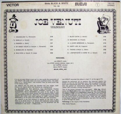 RCA Victor 740 110 - Joe Venuti - Violinology - Image 2