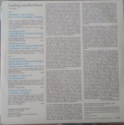 Eterna 8 26 423 - Ludwig van Beethoven, Gewandhausorchester Leip - Image 2
