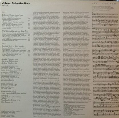 Eterna 8 27 887 - Johann Sebastian Bach, Monika Frimmer, Eberhar - Image 2