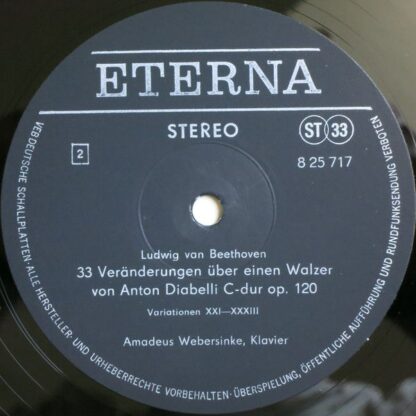 Eterna 8 25 717 - Ludwig van Beethoven, Amadeus Webersinke - Dia - Image 4