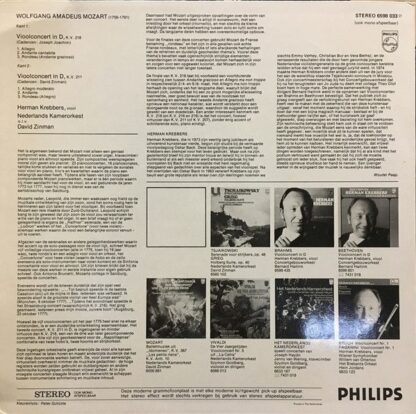 Philips 6598 033 - Wolfgang Amadeus Mozart, Herman Krebbers, Net - Image 2