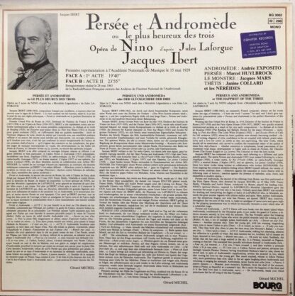 Bourg Records BG 3002 - Jacques Ibert, Orchestre Philharmonique - Image 2