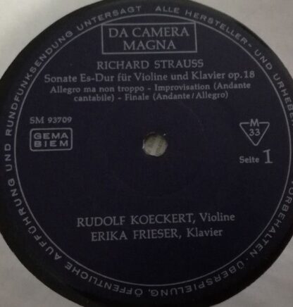 Da Camera Magna SM 93709 - Richard Strauss, Gerhard Mantel, Rudo - Image 3