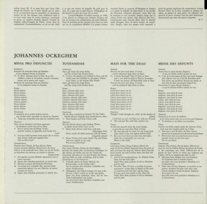 Archiv Produktion 2533 145 - Johannes Ockeghem, Josquin Des Prés - Image 5