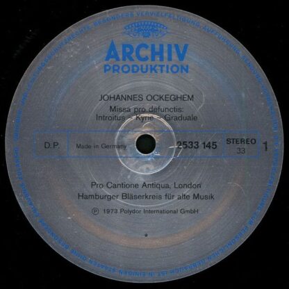 Archiv Produktion 2533 145 - Johannes Ockeghem, Josquin Des Prés - Image 7