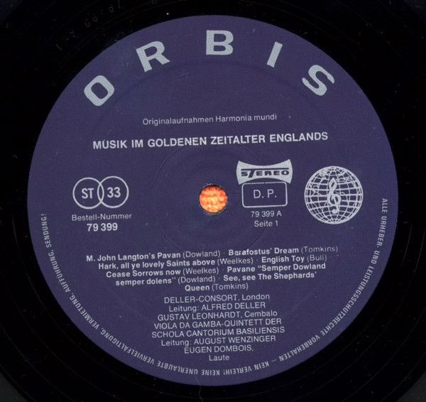 Orbis 79 399 - Deller Consort, Gustav Leonhardt, Viola-da-Gamba- - Image 3