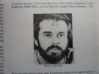 Nonesuch Records H-71359 - Ferruccio Busoni, Paul Jacobs (3) - T - Image 5