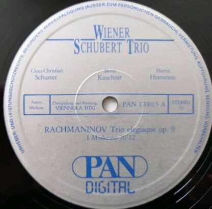 PAN (7) 170013 - Sergei Vasilyevich Rachmaninoff, Wiener Schuber - Image 3