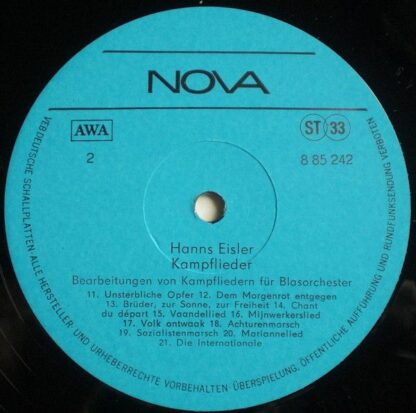 Nova 8 85 242 - Hanns Eisler - Kampflieder - Blasorchester-Bearb - Image 5