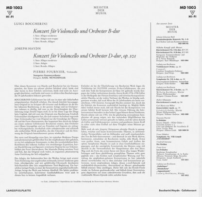 DECCA MD 1003 - Joseph Haydn, Luigi Boccherini, Pierre Fournier, - Image 2