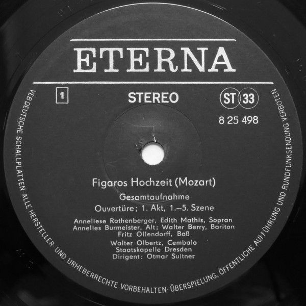 Eterna 8 25 498-500 - Wolfgang Amadeus Mozart - Figaros Hochzeit - Image 4