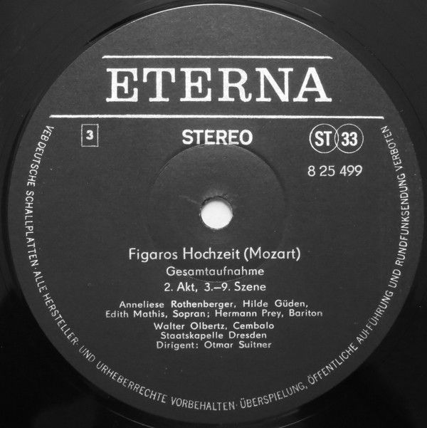 Eterna 8 25 498-500 - Wolfgang Amadeus Mozart - Figaros Hochzeit - Image 6