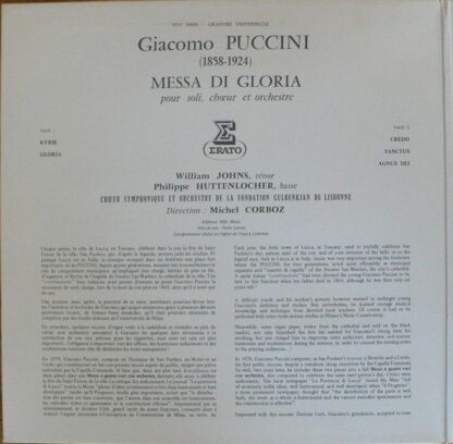 Erato STU 70890 - Giacomo Puccini, William Johns, Philippe Hutte - Image 5