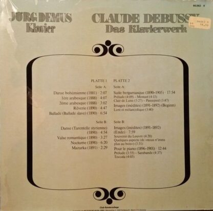 Metronome Classic 66.063 9 - Jörg Demus, Claude Debussy - Das Kl - Image 2