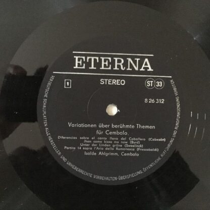 Eterna 8 26 312 - Isolde Ahlgrimm - Variationen Über Berühmte Th - Image 3