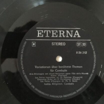 Eterna 8 26 312 - Isolde Ahlgrimm - Variationen Über Berühmte Th - Image 4