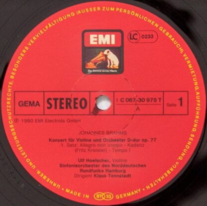 His Master's Voice 1C 067-30 975 T - Johannes Brahms, Ulf Hoelsc - Image 3