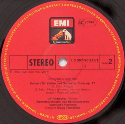 His Master's Voice 1C 067-30 975 T - Johannes Brahms, Ulf Hoelsc - Image 4