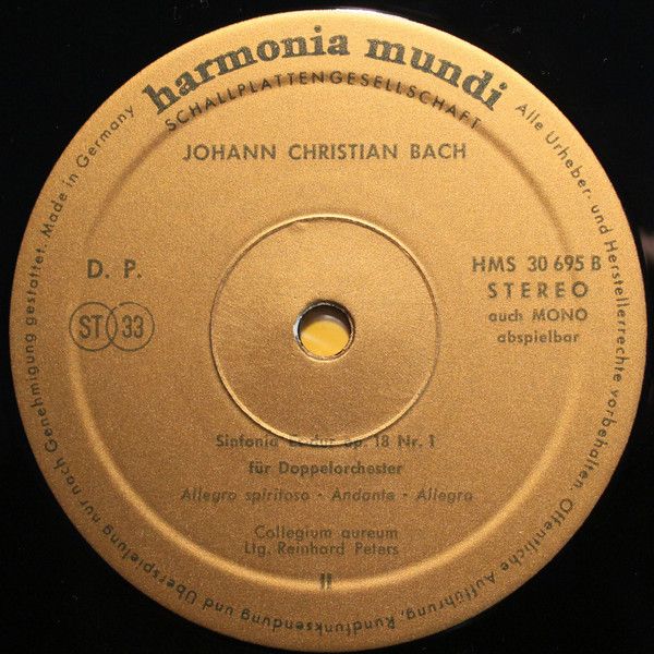 Harmonia Mundi HMS 30 695 - Johann Christian Bach, Collegium Aur - Image 4