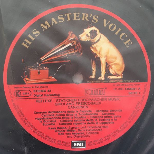 His Master's Voice Digital 1C 069 1466951 - Girolamo Frescobaldi - Image 5