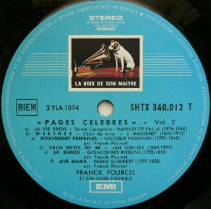 La Voix De Son Maître SHTX 340.012 - Franck Pourcel Et Son Grand - Image 4