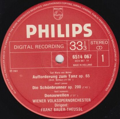Philips 6514 067 - Wiener Volksopernorchester, Franz Bauer-Theus - Image 3