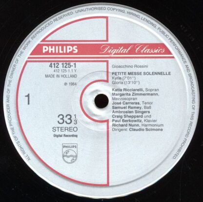 Philips 412 124-1 - Gioacchino Rossini, José Carreras, Katia Ric - Image 5