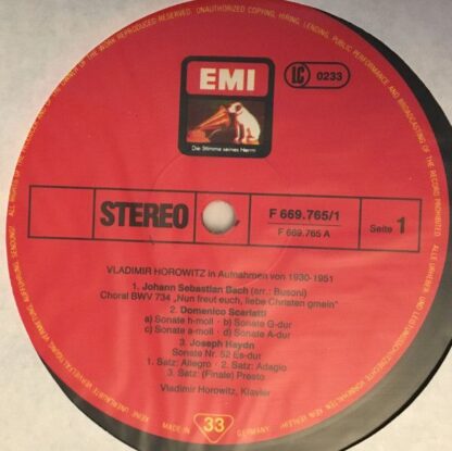 His Master's Voice F 669.765/67 M - Vladimir Horowitz - In Aufna - Image 3