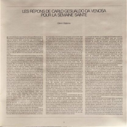 Archiv Produktion 2723 062 - Carlo Gesualdo, Escolanía De Montse - Image 17
