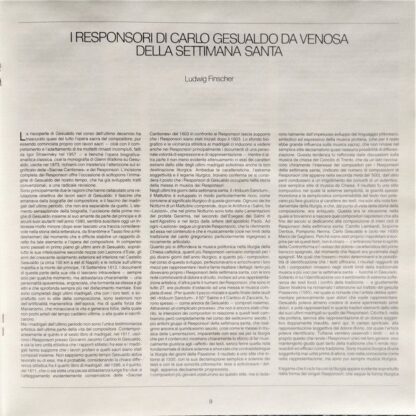 Archiv Produktion 2723 062 - Carlo Gesualdo, Escolanía De Montse - Image 19